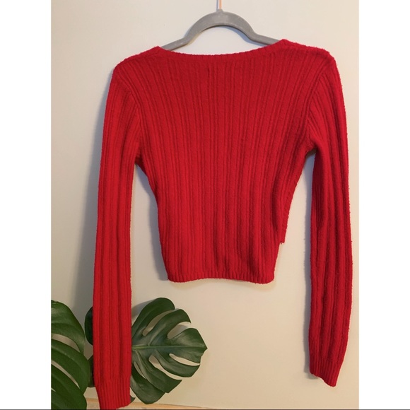 Hollister faux wrap ribbed knit sweater - Picture 5 of 8